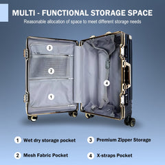 Velvair Luggage 20" Grey – Stylish & Durable Travel Companion