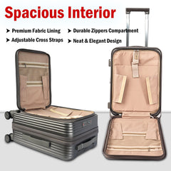 Velvair Luggage: Travel Made Stylish and Effortless 20" BLACK