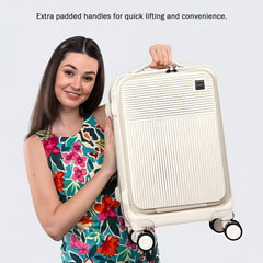 Velvair Luggage: Travel Made Stylish and Effortless 20" BLACK