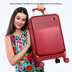 Velvair Luggage: Travel Made Stylish and Effortless 20" BLACK