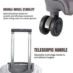 Premium 20” Hard Shell Luggage – Elegant Gold Trolley Bag