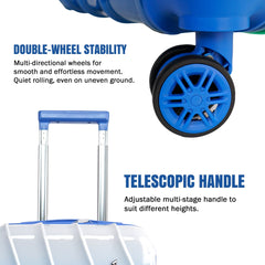 Medium Hard Shell Luggage Set of 3 (20” + 24” + 28”) – Stylish Gold Trolley Bags