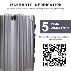 Velvair Luggage 20" Grey – Stylish & Durable Travel Companion