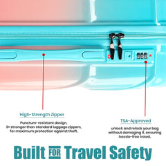 Premium 20” Hard Shell Luggage – Elegant Gold Trolley Bag