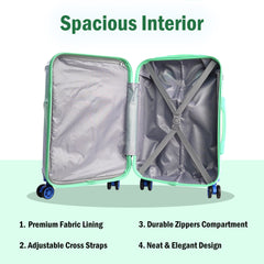 Premium 20” Hard Shell Luggage – Elegant Gold Trolley Bag