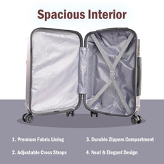 Premium 20” Hard Shell Luggage – Elegant Gold Trolley Bag