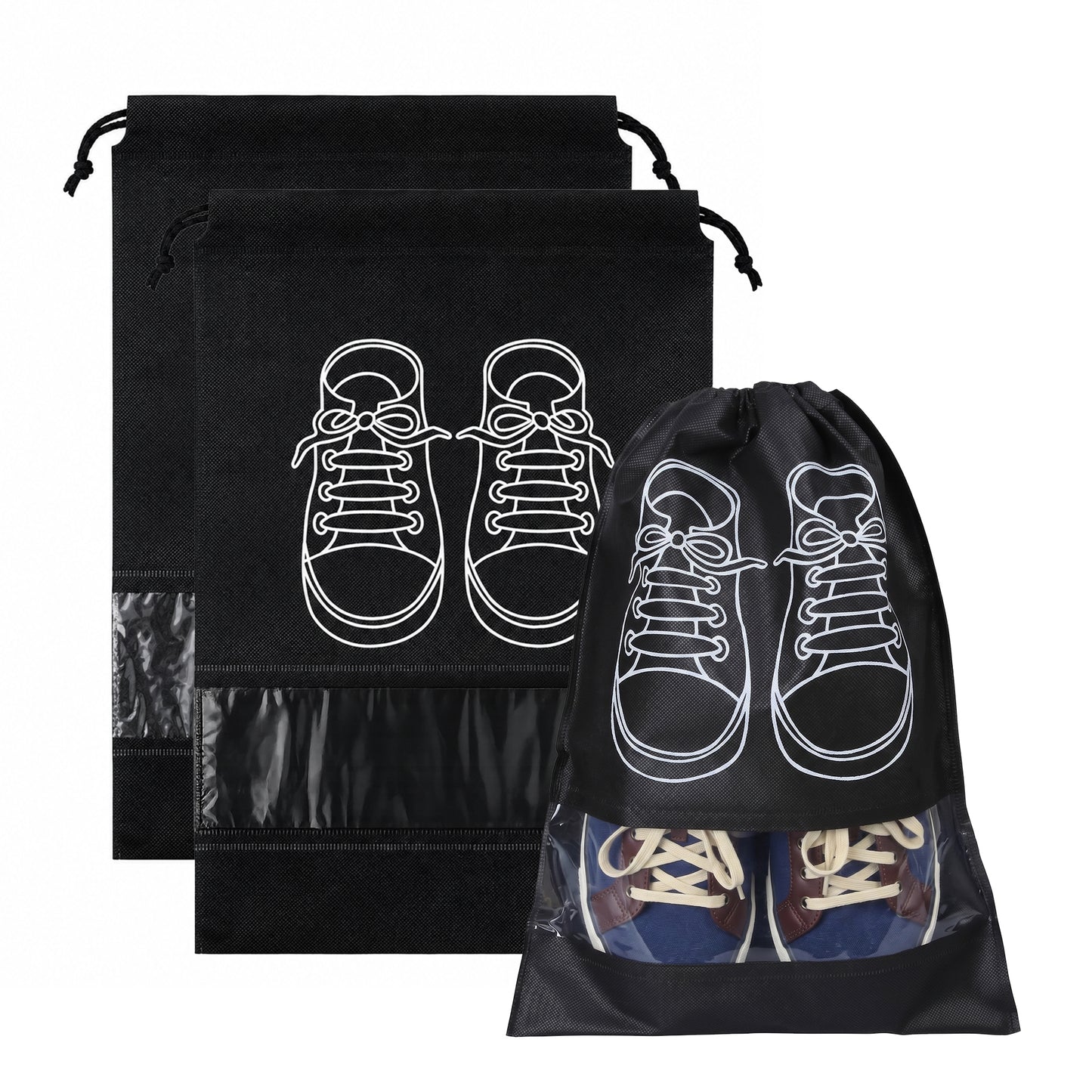 Prime Pick Shoe Travel Bag Set of 6 – Waterproof Dustproof Portable Shoe Organizer Pouches for Travel & Storage