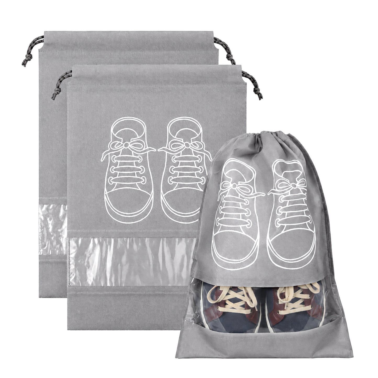 Prime Pick Shoe Travel Bag Set of 6 – Waterproof Dustproof Portable Shoe Organizer Pouches for Travel & Storage