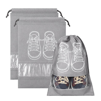 Prime Pick Shoe Travel Bag Set of 6 – Waterproof Dustproof Portable Shoe Organizer Pouches for Travel & Storage