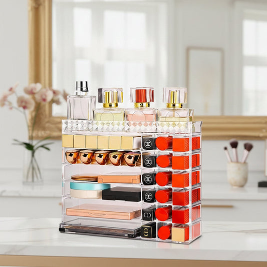 Prime Pick Makeup Organizer For Makeup Organizer For Cosmetics,Jewelry,Nail Care,Skincare