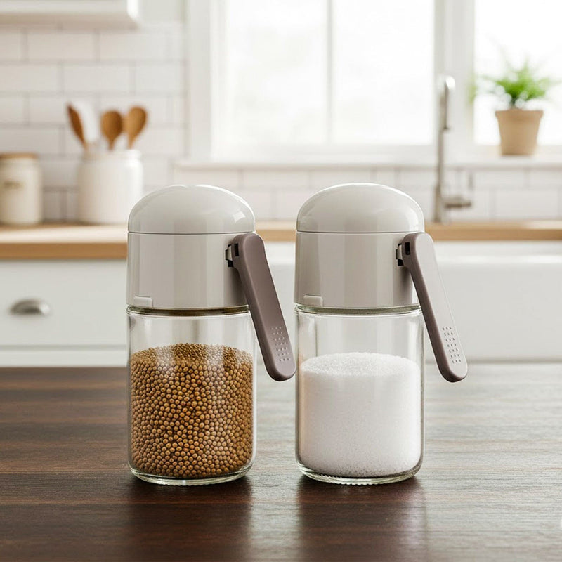 Prime Pick Salt & Pepper Containers – Set of 2, 250ml (Grey)