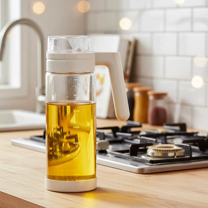 Prime Pick 700ml Oil Bottle – Auto-Open Lid