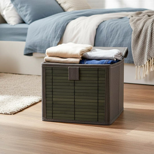 Foldable Premium Bamboo Cloth Organizer Box