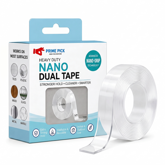 Multipurpose Double Sided Tape 1MM Thickness – Strong Adhesive Nano Tape 3M x 3CM Reusable Wall Mounting Tape