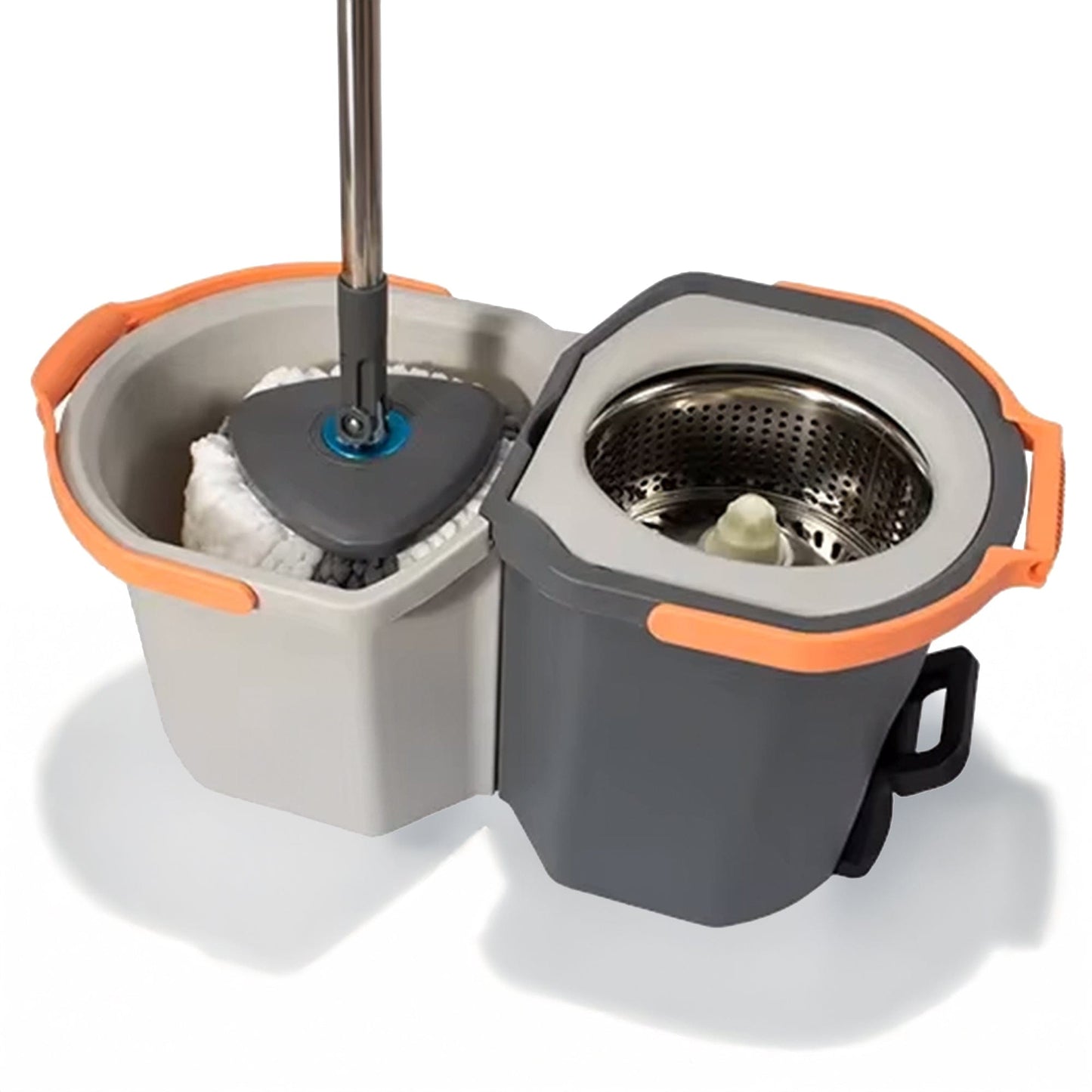 Prime Pick Twin Spin Mop With Pedal  With Triangle Mop Stand