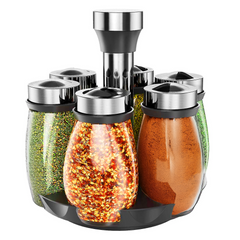 Prime Pick 6-Jar Revolving Spice Rack Organizer