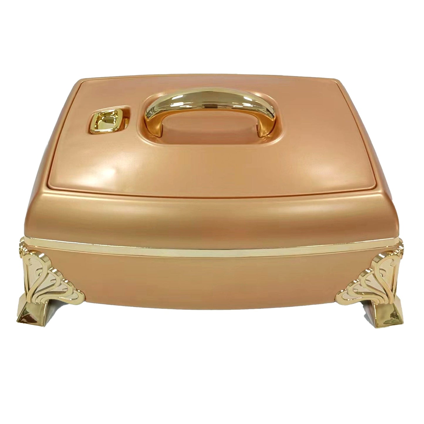 Prime Pick Luxury Rectangular Casserole 5.5L with Golden Legs & Handle