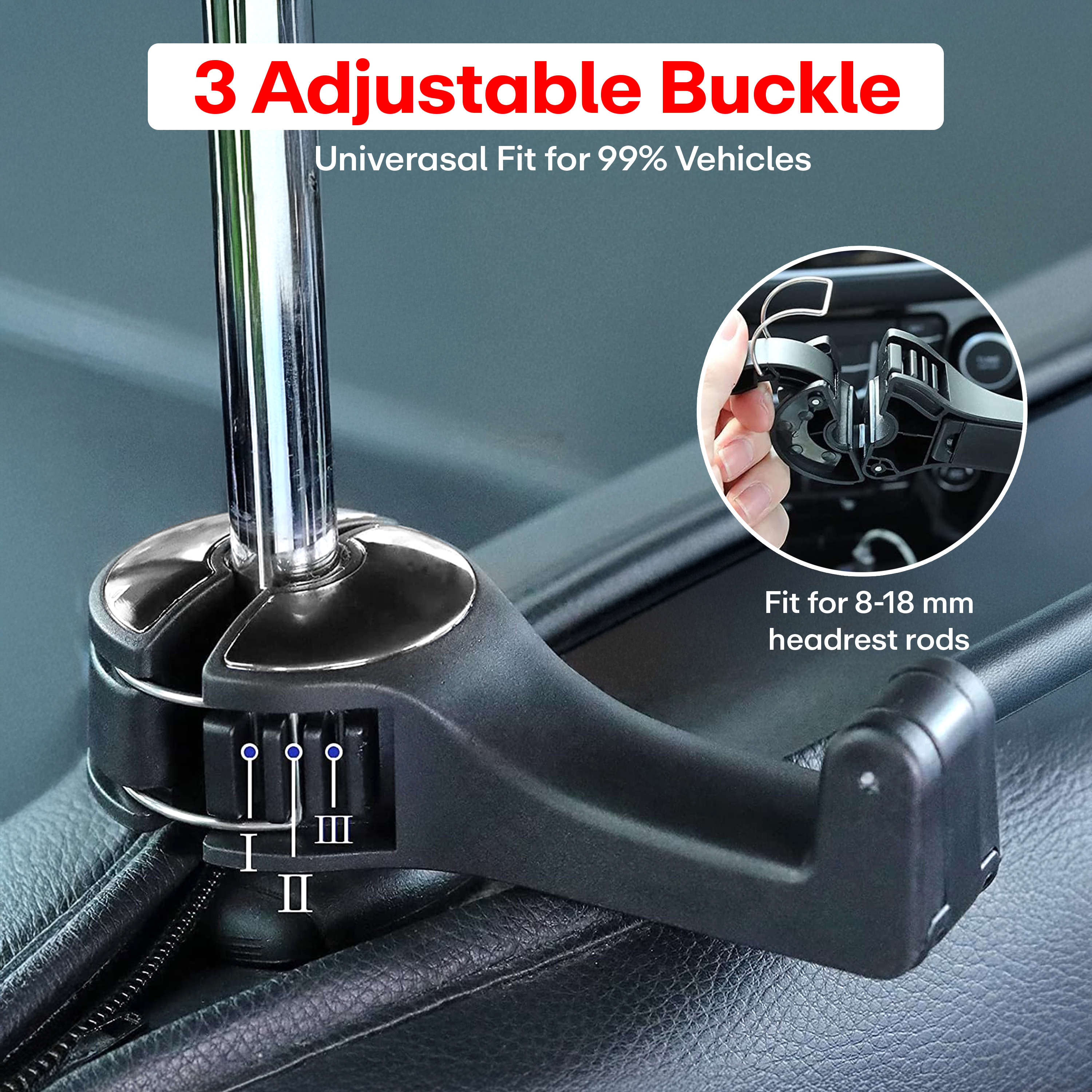 Prime Pick 2 In 1 Car Hook Mobile Phone Holder