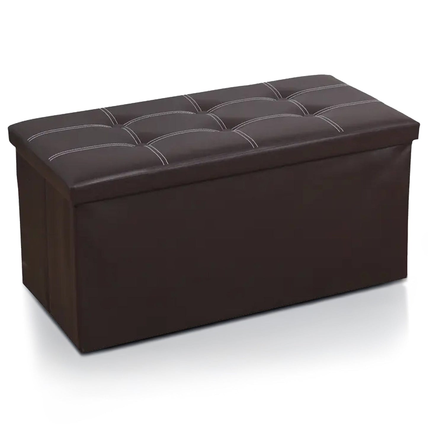 Prime Pick Leather Storage Stool