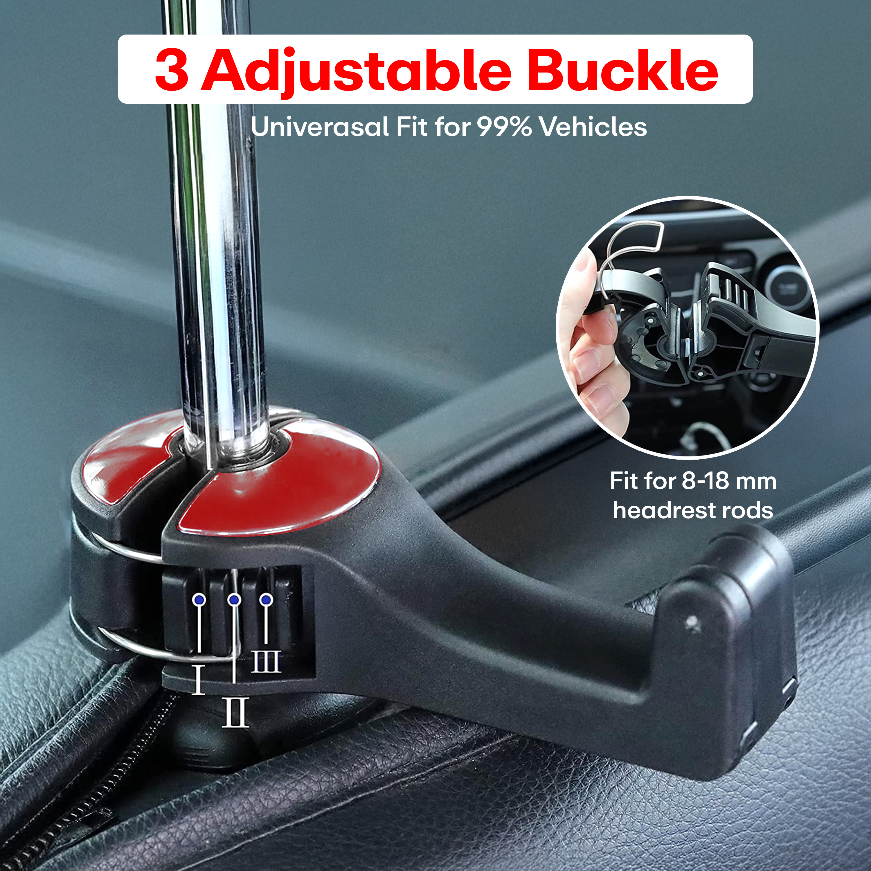 Prime Pick 2 In 1 Car Hook Mobile Phone Holder