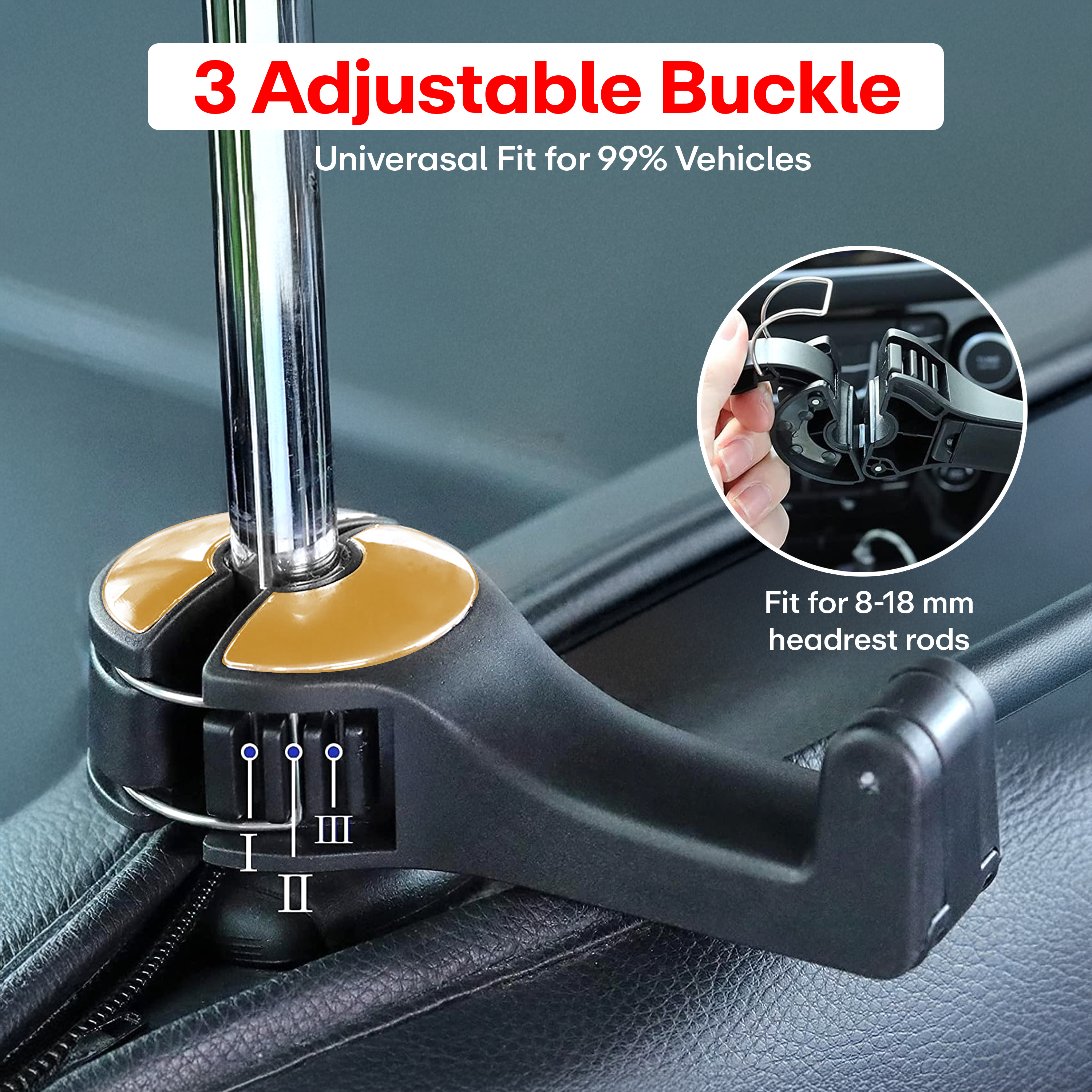 Prime Pick 2 In 1 Car Hook Mobile Phone Holder