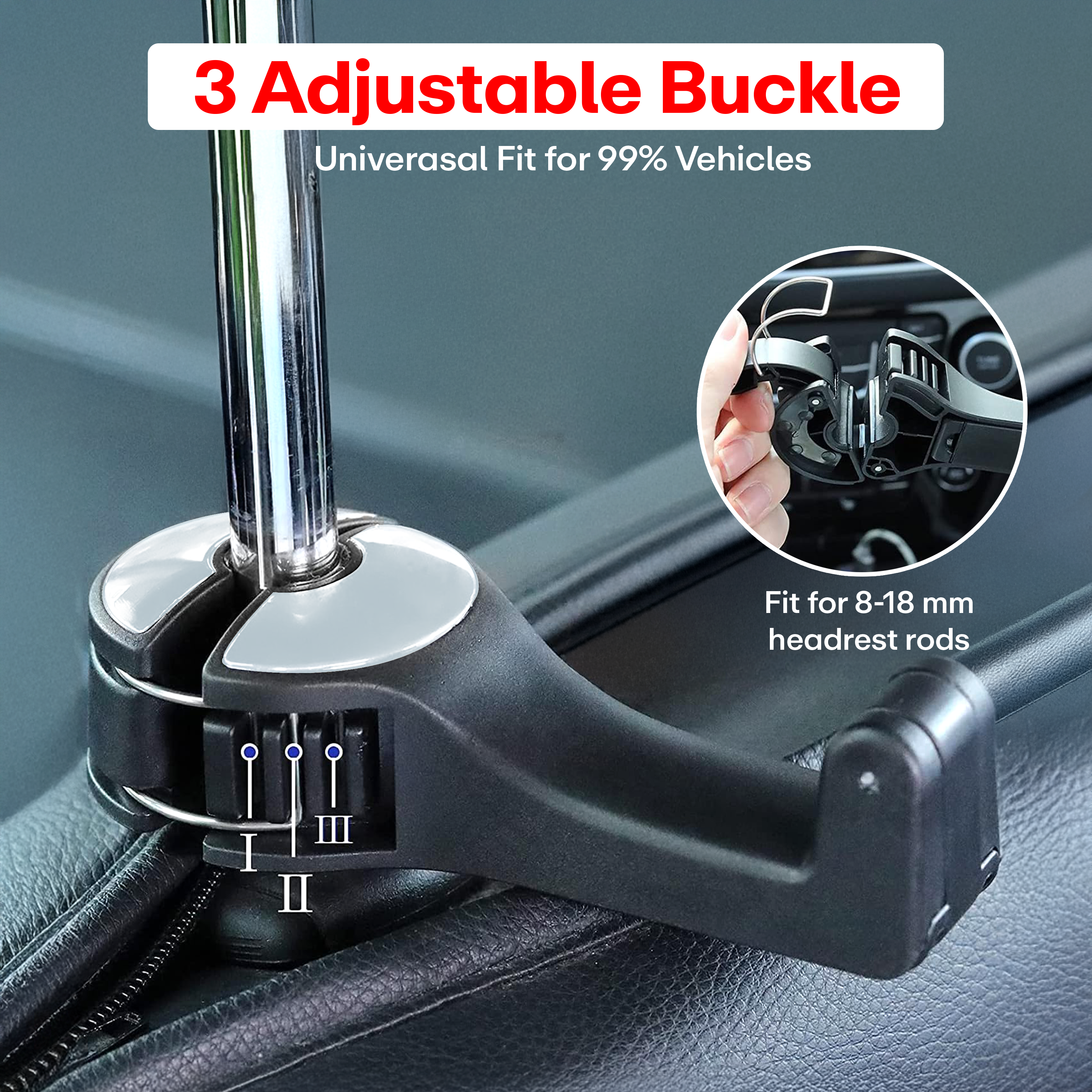 Prime Pick 2 In 1 Car Hook Mobile Phone Holder