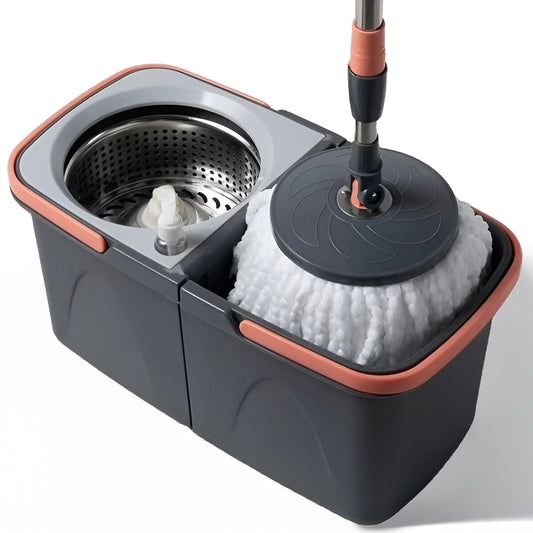 Prime Pick Spin Mop Basket With Triangle Mop Stand