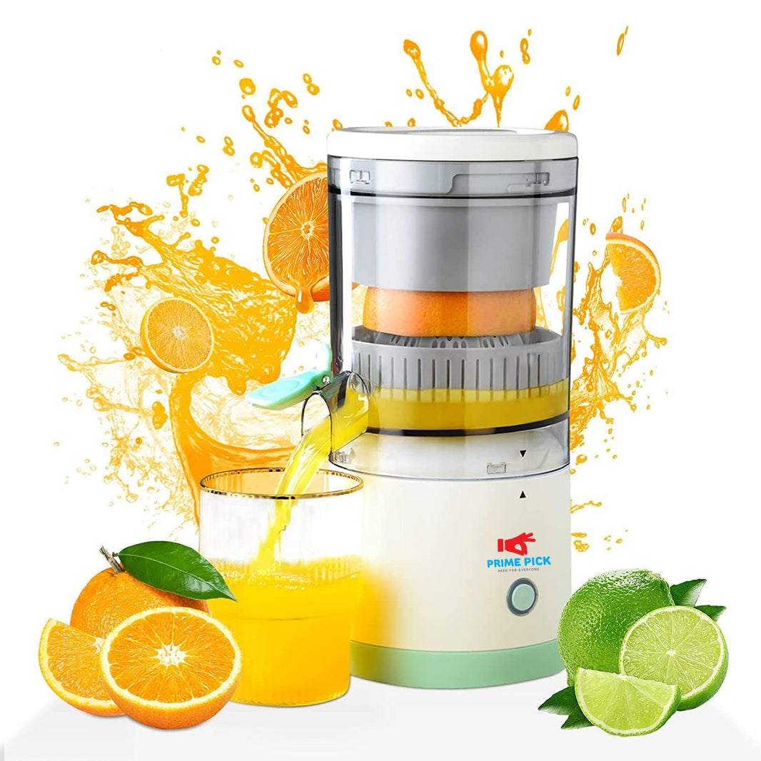 PRIME PICK Rechargeable Citrus Juicer, Orange Juicer Squeezer, Mosambi Juicer, wireless Portable Juicer Blender with USB Charging Electric Fruit Juicer Machine for Travel & Kitchen purpose (Multi)