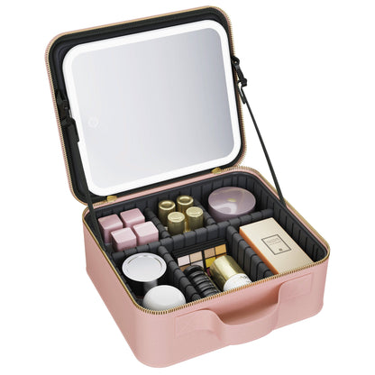 Prime Pick Makeup Storage Box With Mirror
