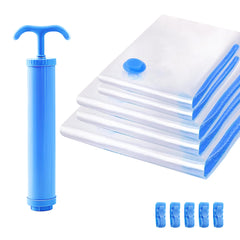 Prime Pick Vacuum Compression Storage Bags With Hand Pump Pack Of-5 2Small+2Medium+1Large