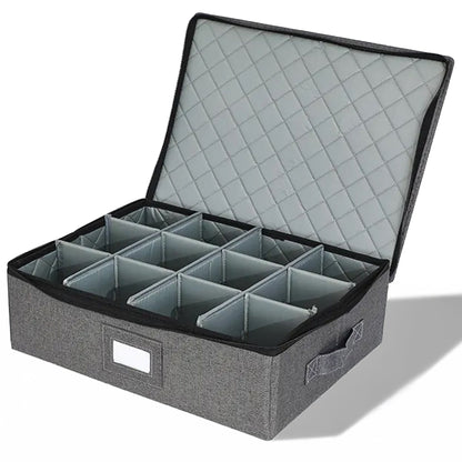 Prime Pick 12 Tea/Coffee Mugs Sets Storage Box With Lid