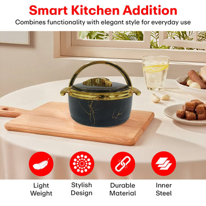 Prime Pick Premium Marble Finish Casserole Set of-3 (1.5L+2L+2.5L)