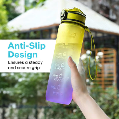 Prime Pick Motivational Water Bottle with Time Marker