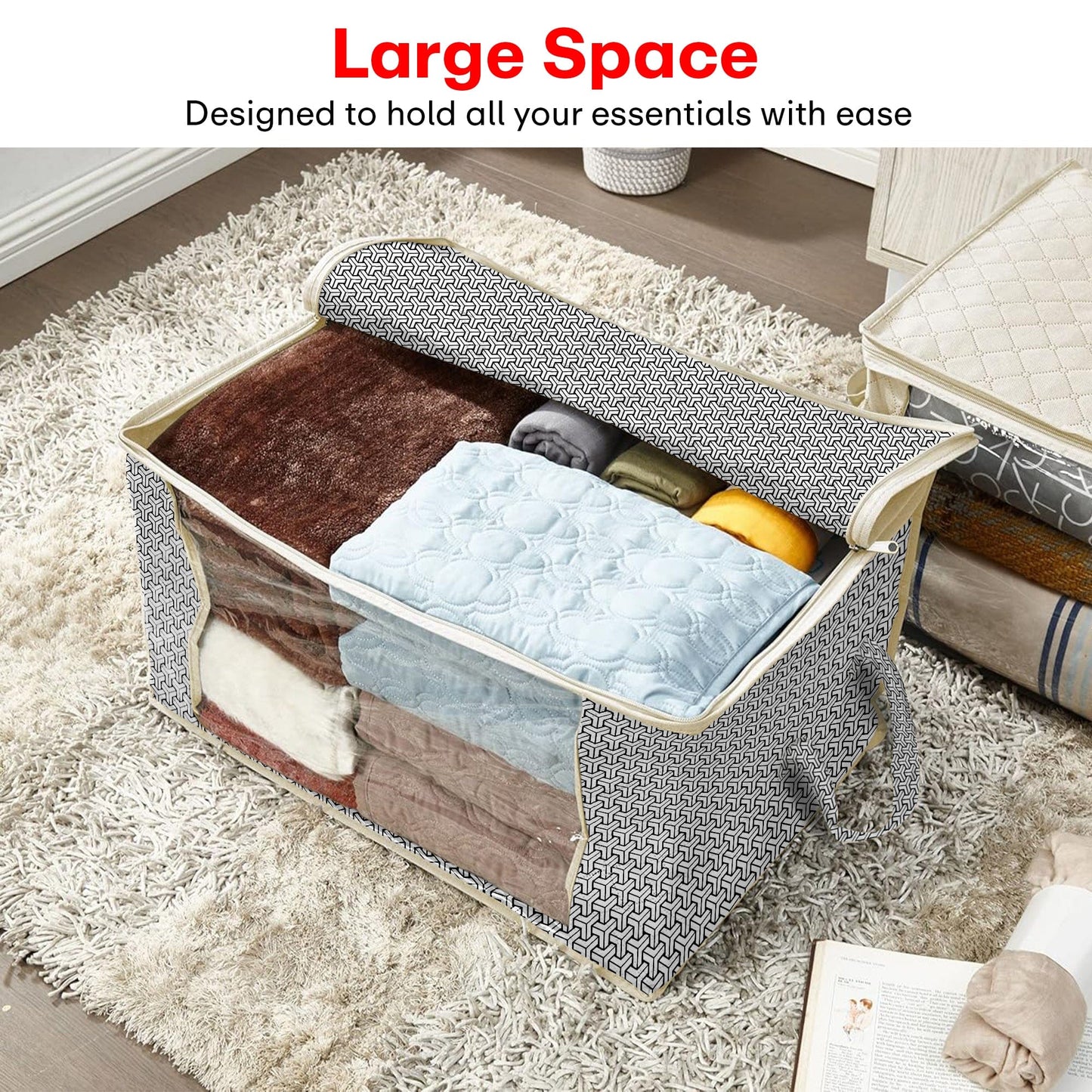 Prime Pick Lock Pattern Cloth Orgainzer Large