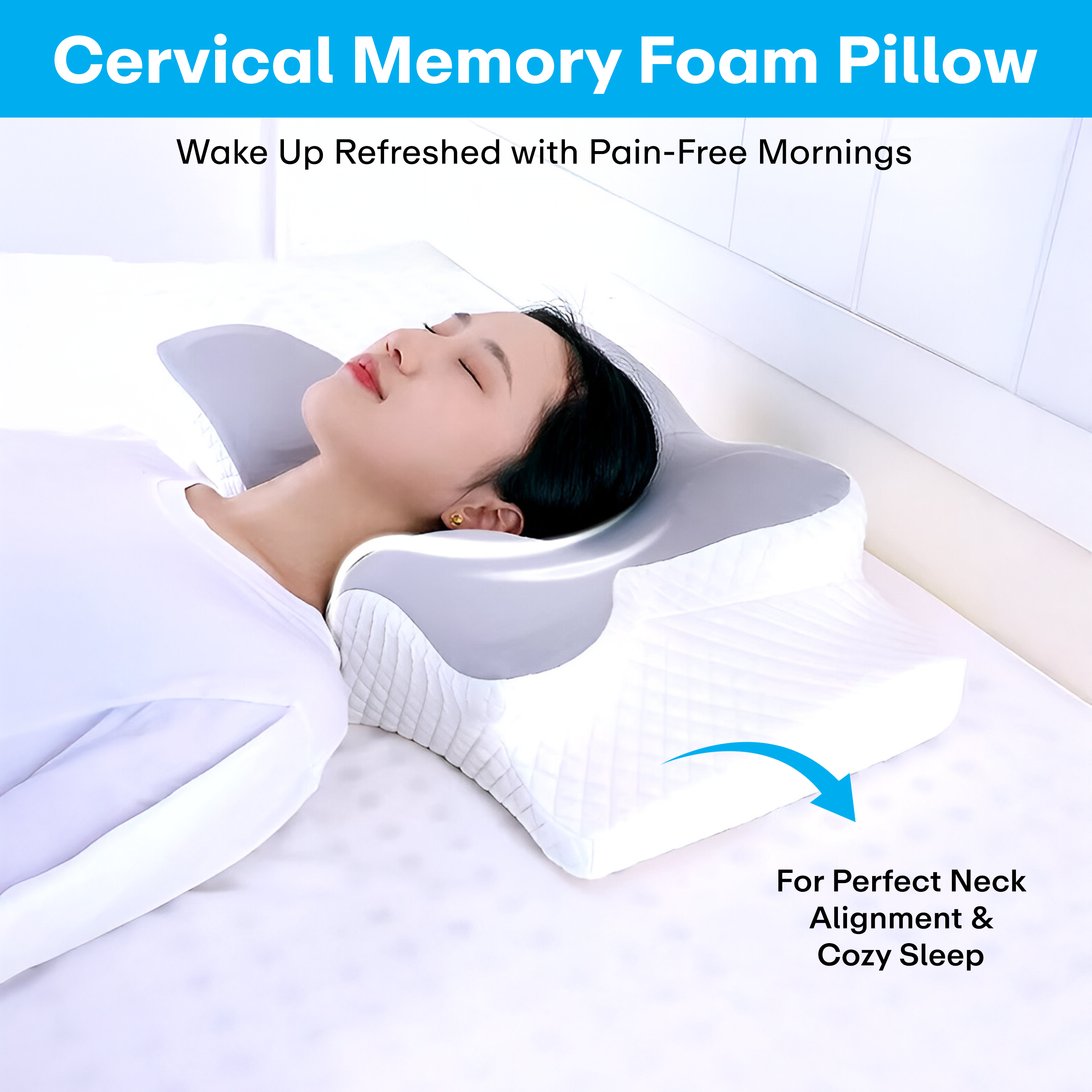 Prime Pick Butterfly Shape Cervical Pillow For Shoulder And Neck