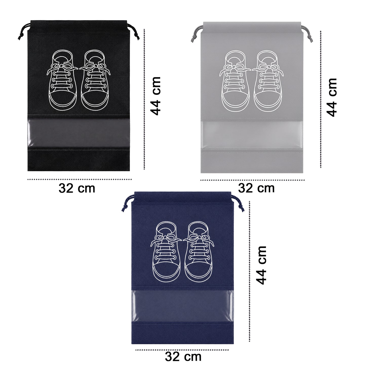 Prime Pick Shoe Travel Bag Set of 6 – Waterproof Dustproof Portable Shoe Organizer Pouches for Travel & Storage