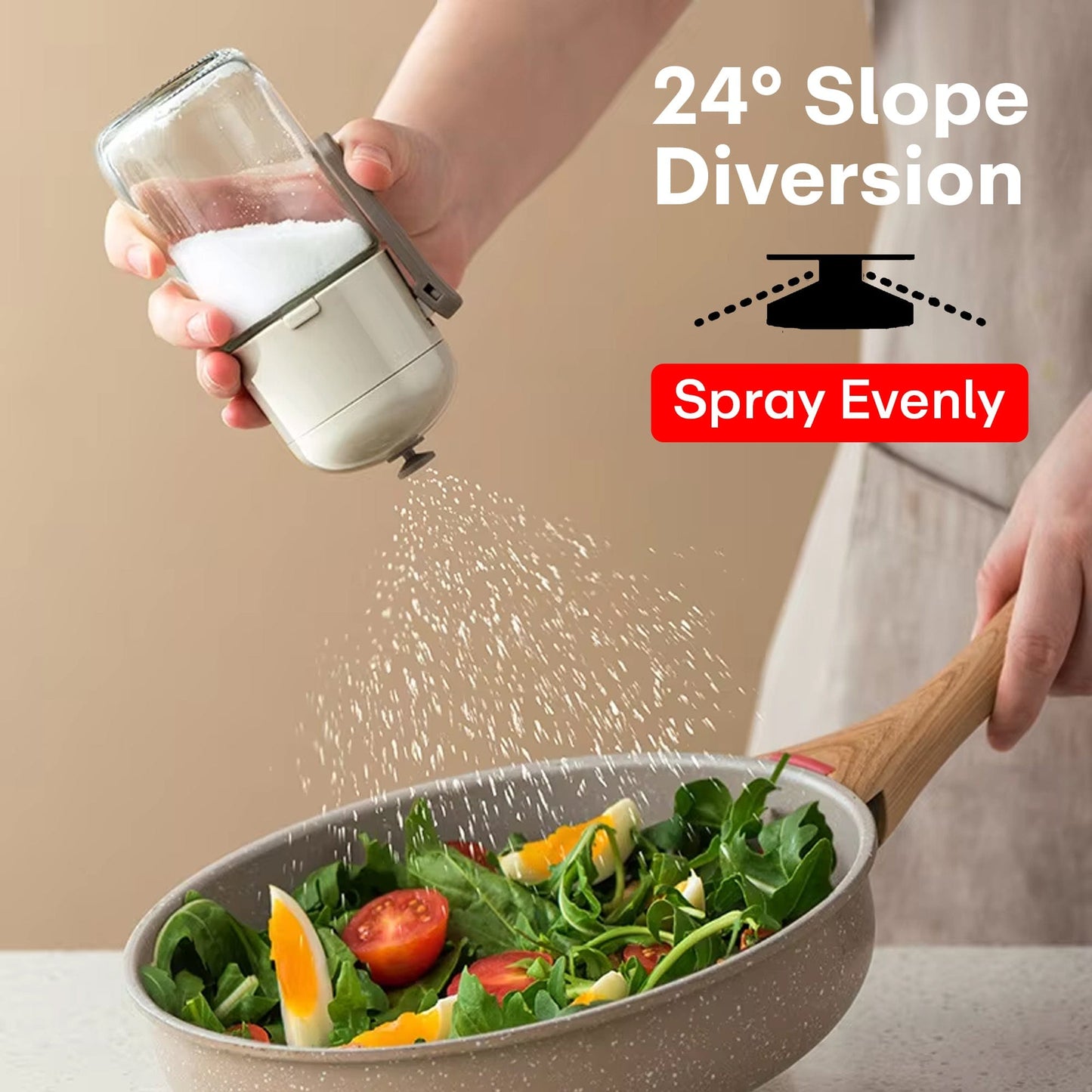 Prime Pick Salt & Pepper Containers – Set of 2, 250ml (Grey)