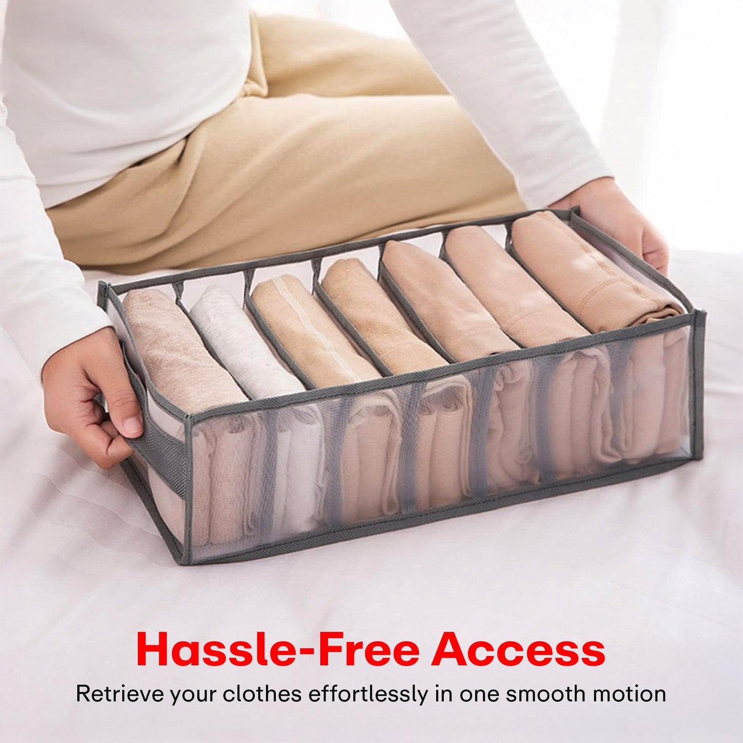 Prime Pick 7-Compartment Mesh Organizer M FS-6546