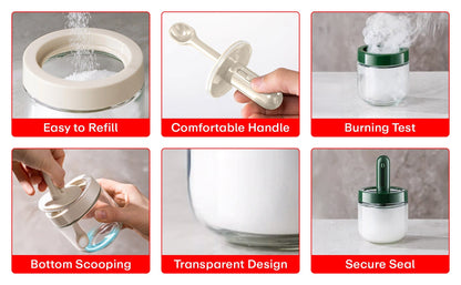 Prime Pick Flexible Spice Container – Set of 3, 300ml Each (Grey)