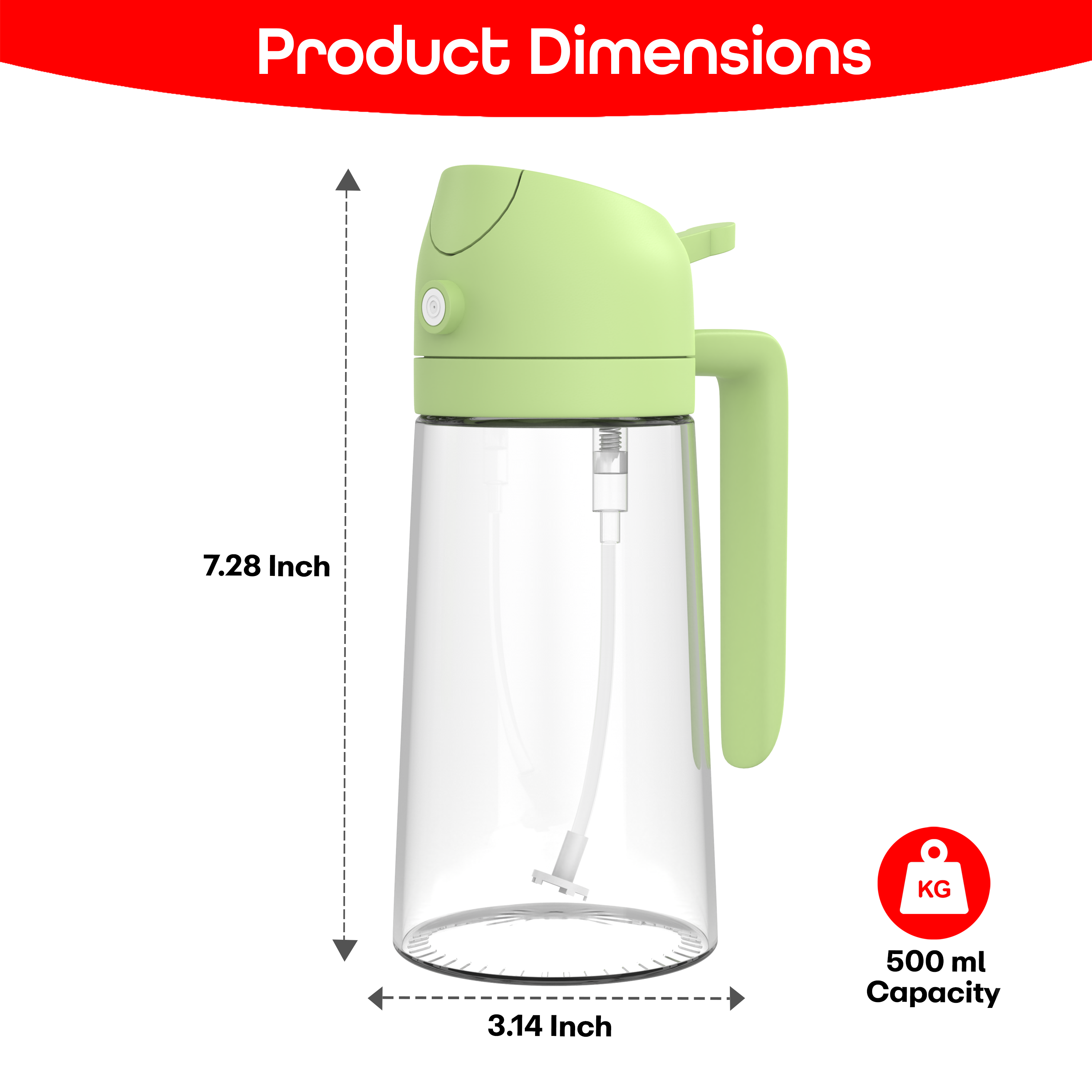 Prime Pick 2-In-1 Olive Oil Dispenser Bottle