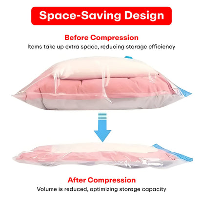 Prime Pick Vacuum Compression Storage Bags With Hand Pump Pack of-20 (5Small+5Medium+5Large+5Jumbo)