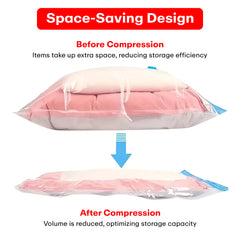 Prime Pick Vacuum Compression Storage Bags With Hand Pump Pack of-20 (5Small+5Medium+5Large+5Jumbo)