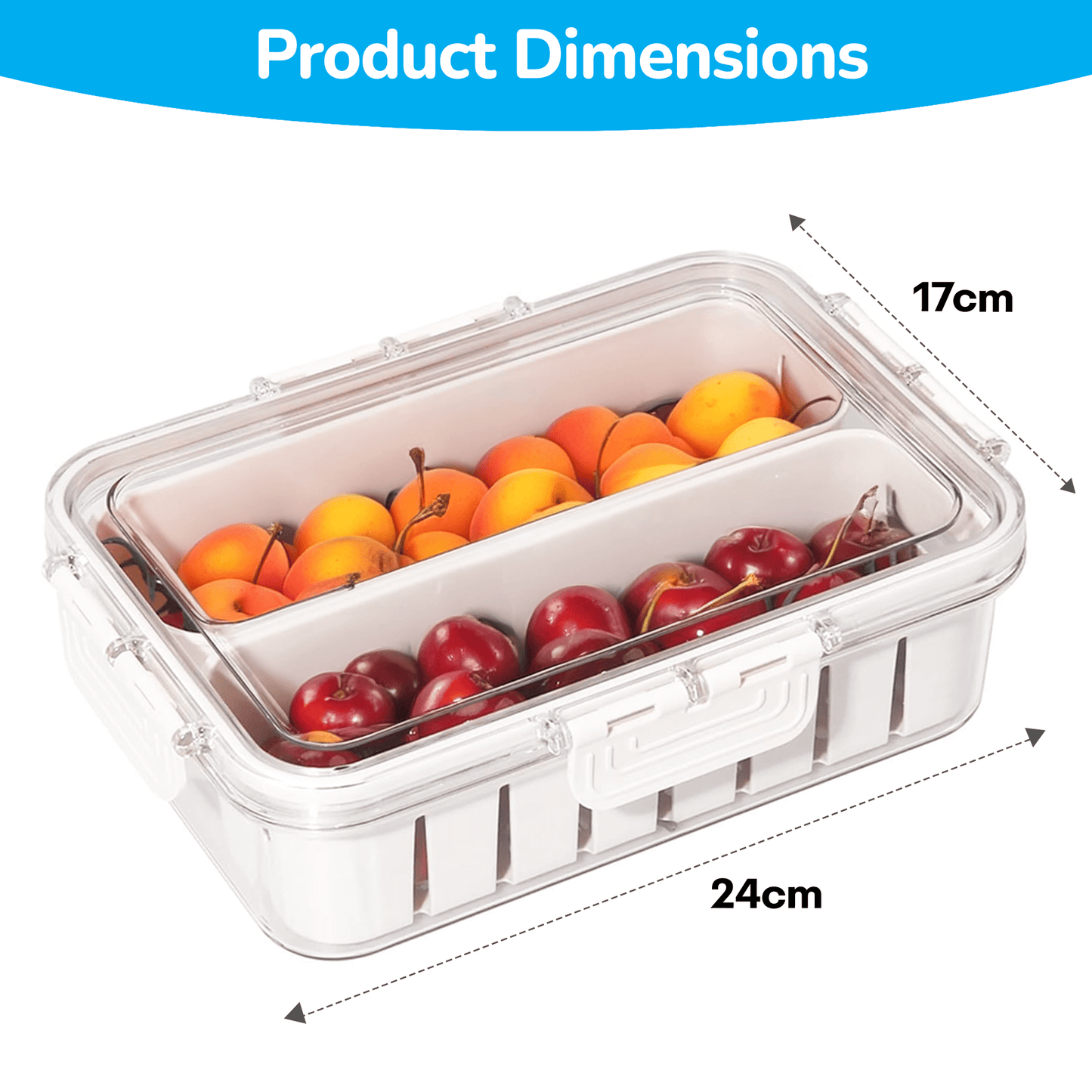 Prime Pick 2 Devider Strainer Organizer