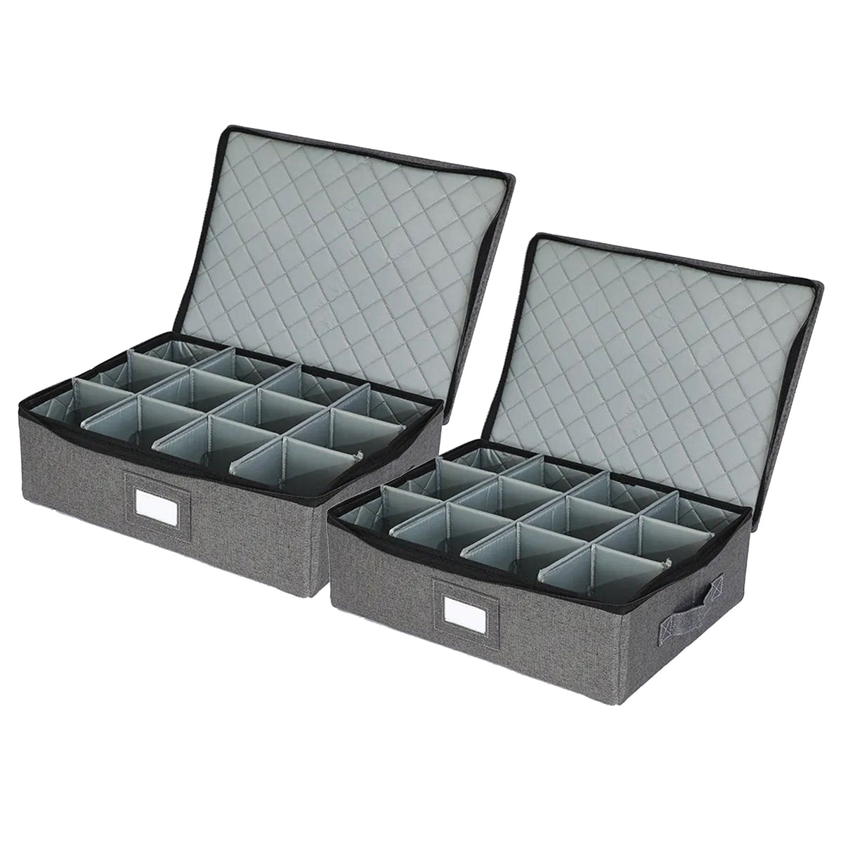 Prime Pick 12 Tea/Coffee Mugs Sets Storage Box With Lid