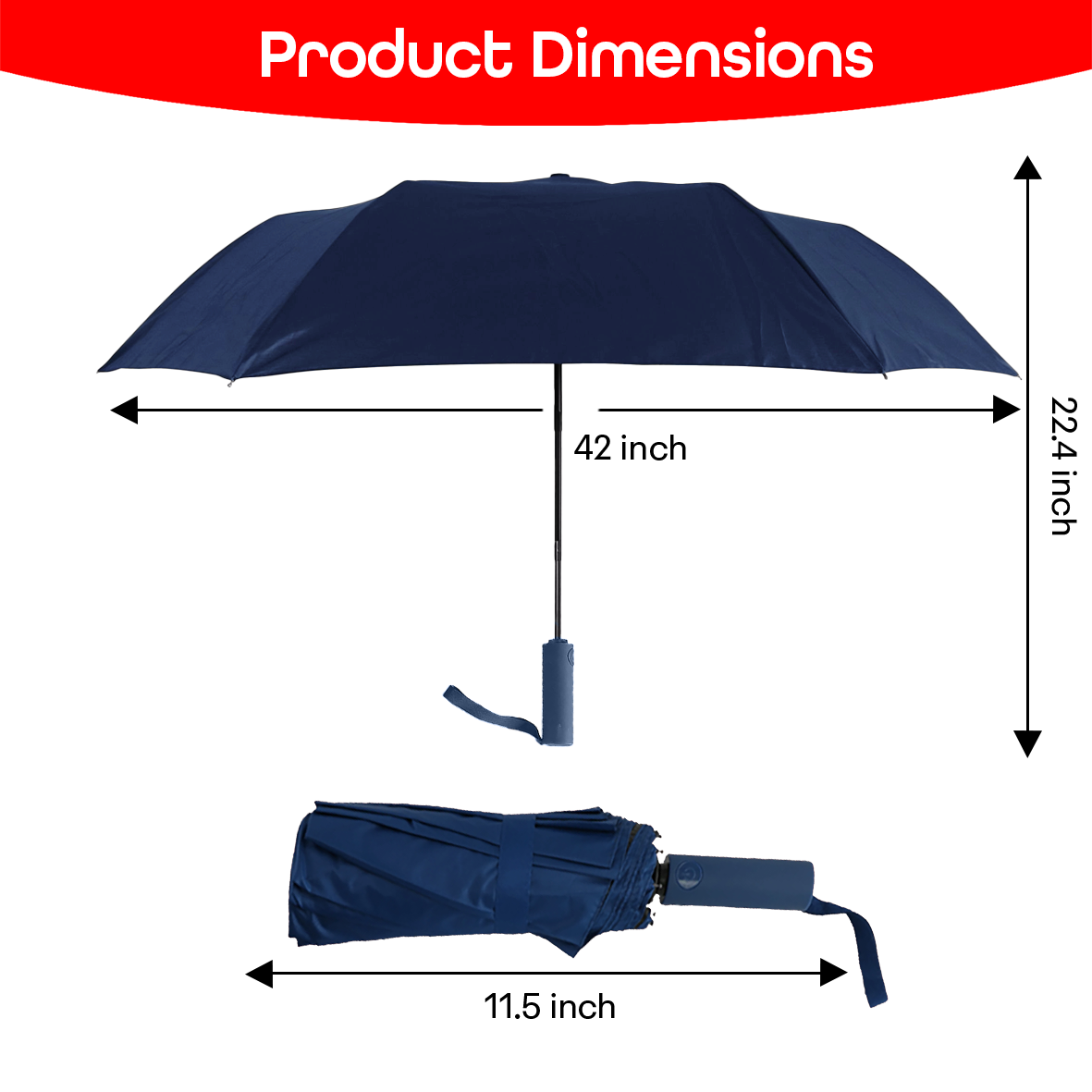 Prime Pick Portable Travel Waterproof Umbrella