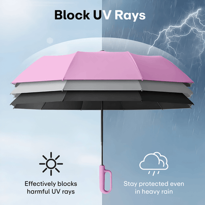 Prime Pick Compact Travel Umbrella With Reflective Strip