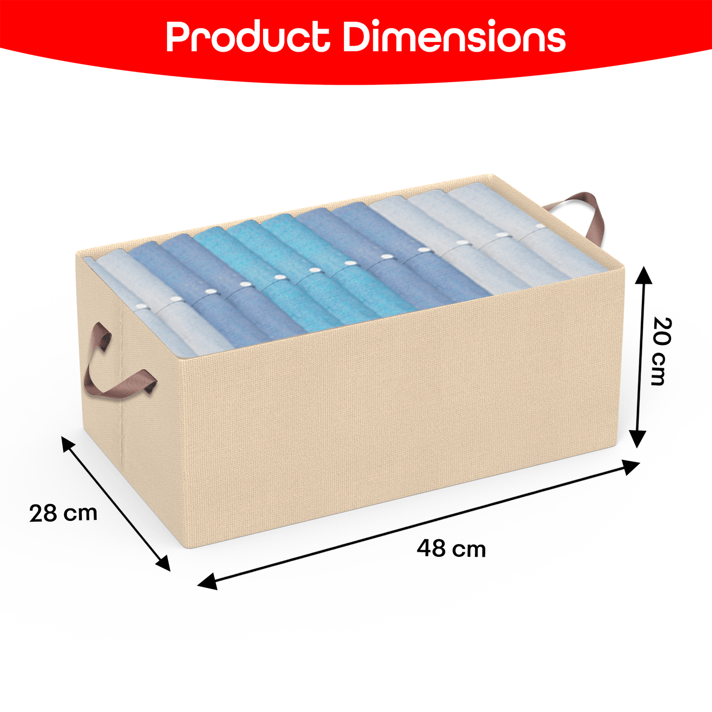 Prime Pick Foldable Cloth Organizer without Lid