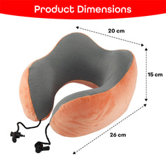 Prime Pick Extra Soft Memory Foam Travel Neck Pillow