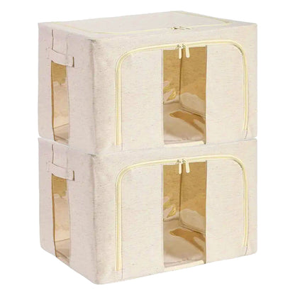 Prime Pick Cotton Jute Wardrobe Cloth Organizer