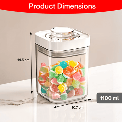 Prime Pick Air Tight Container For Kitchen Storage Set, Kitchen Accessories Items, kitchen Organizer Items And Storage (1100 Ml (Set of 1))